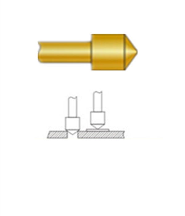 圓錐頭探針、探針用法圖、探針原理圖、測(cè)試探針圖片